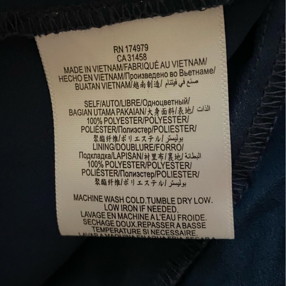 BCBGeneration Fit and Flare Racer Back Ruffle Skirt Blue Paisly Dress Size 8 - Picture 7 of 10